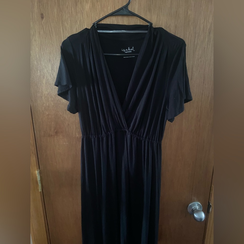 Black maternity dress